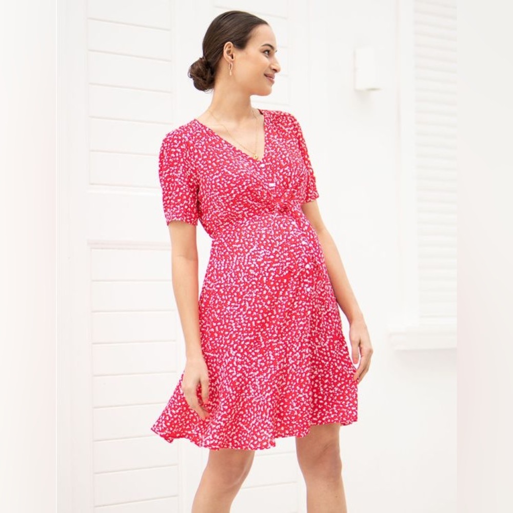 Seraphine Maternity tie-front dress 12